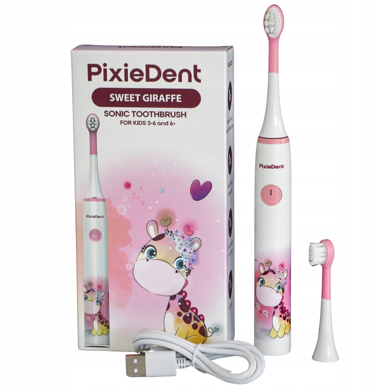 Sonická elektrická zubná kefka PixieDent Giraffe
